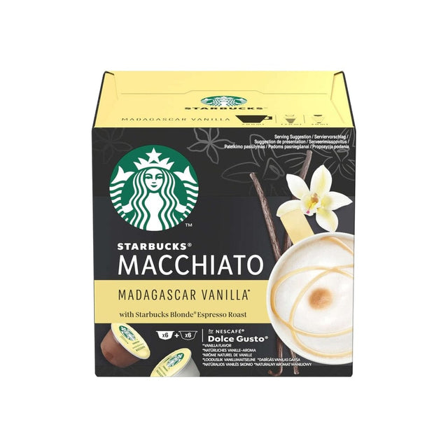 Produkt STARBUCKS Kapsułki do ekspresu STARBUCKS Dolce Gusto Vanilla Macchiatto 12 szt 031279