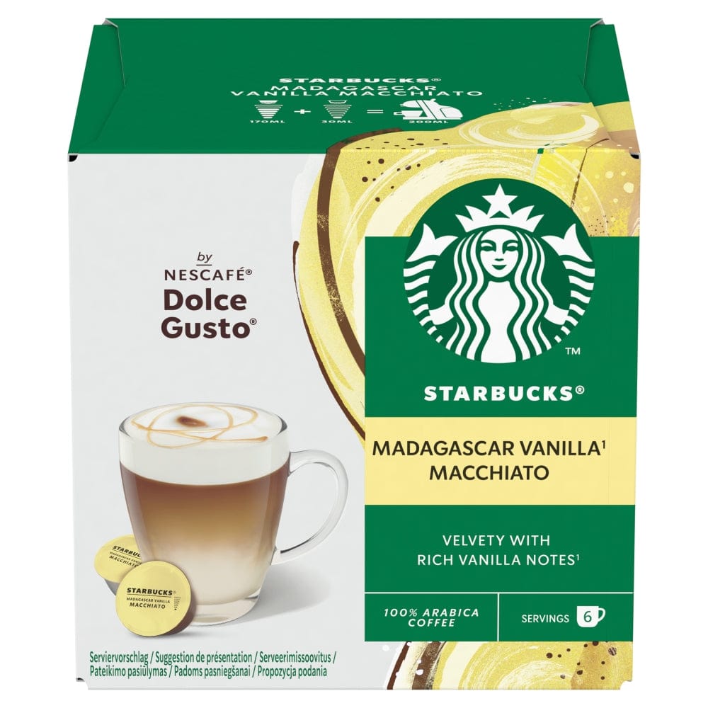 Produkt STARBUCKS Kapsułki do ekspresu STARBUCKS Dolce Gusto Vanilla Macchiatto 12 szt 031279