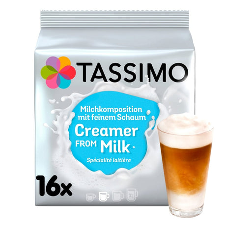 Produkt TASSIMO Kapsułki do ekspresu TASSIMO Creamer Mleczna pianka 16 sztuk 000631