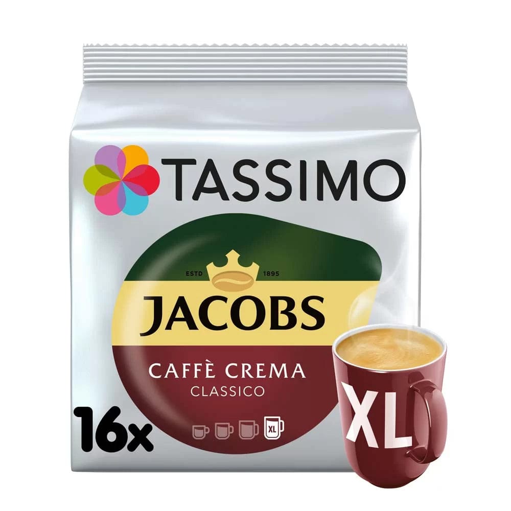 Produkt TASSIMO Kapsułki do ekspresu TASSIMO Jacobs Caffe Crema Classico XL 16 szt 000615