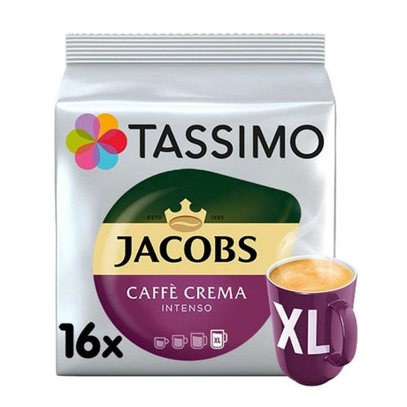 Produkt TASSIMO Kapsułki do ekspresu TASSIMO Jacobs Caffe Crema Intenso XL 16 szt 000626