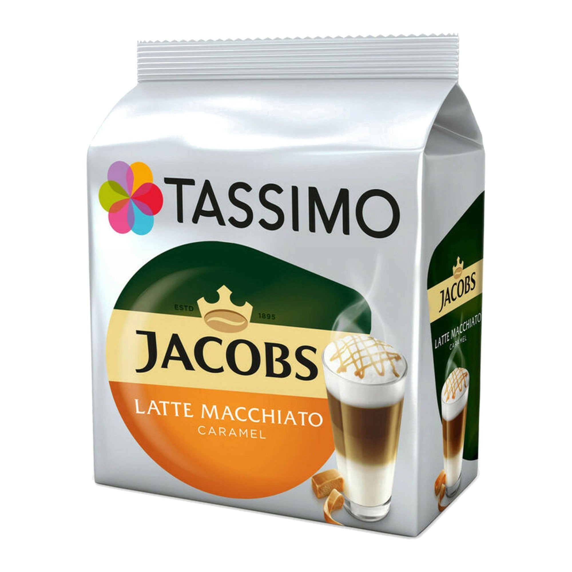 Produkt TASSIMO Kapsułki do ekspresu TASSIMO Latte Macchiato Carmel 8 szt. 000628