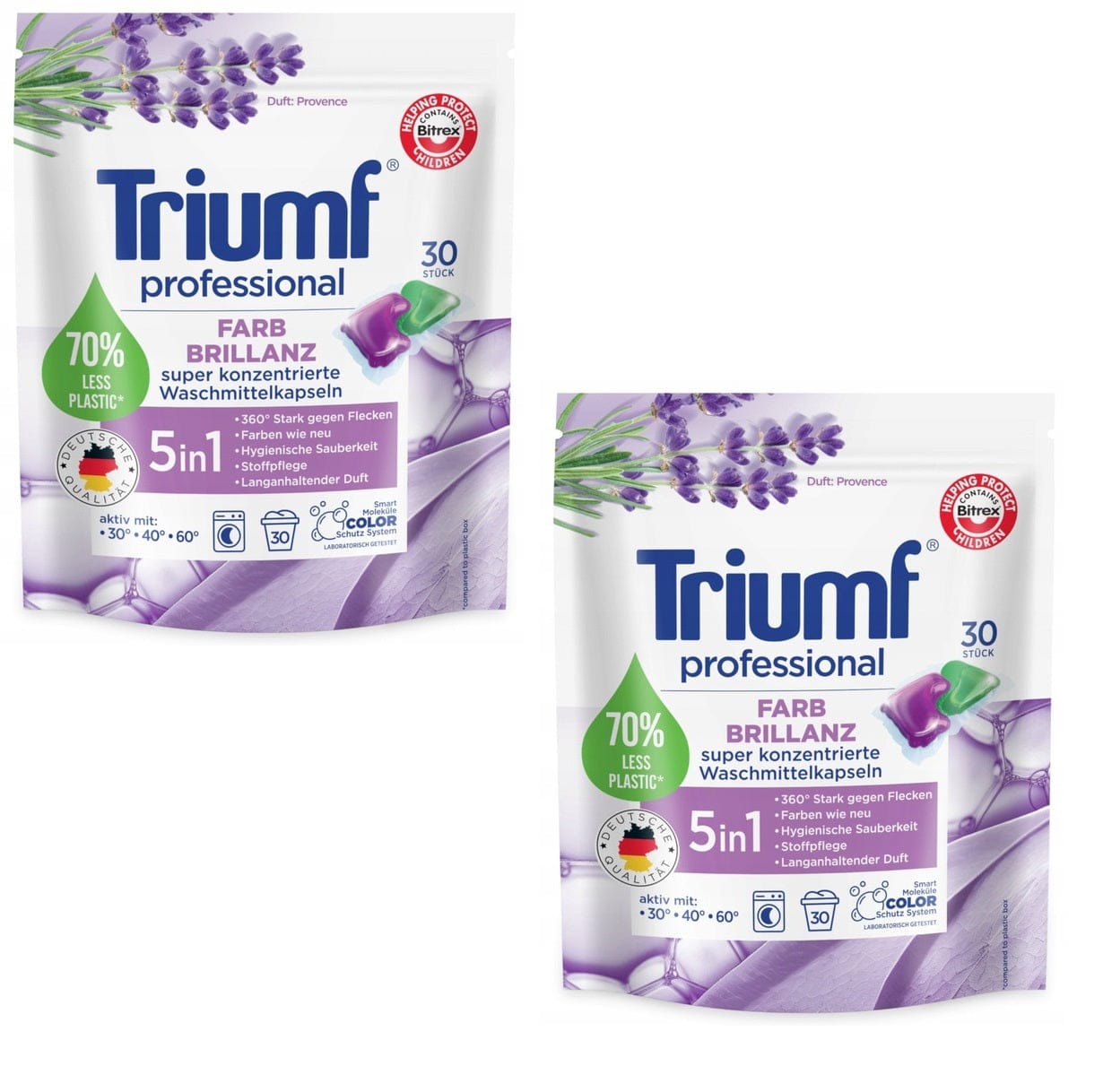Produkt TRIUMF Kapsułki do prania 2x Kapsułki do prania TRIUMF Farb-Brillanz 30 szt K_S02106_2
