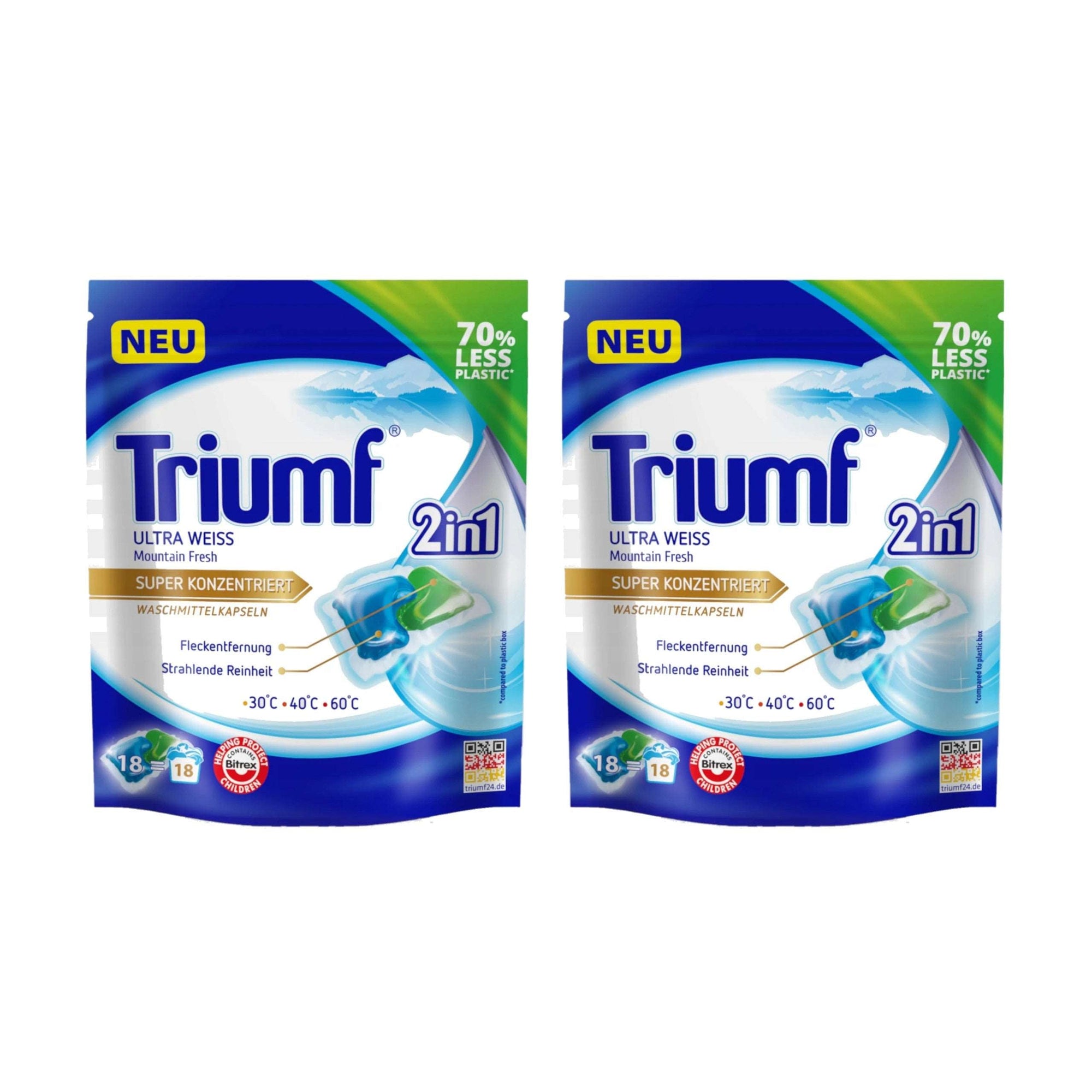 Produkt TRIUMF Kapsułki do prania 2x Kapsułki do prania TRIUMF Ultra Weiss 18 szt K_029379_2