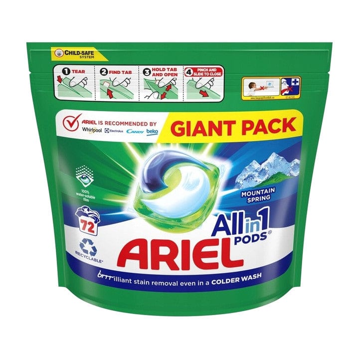 Produkt ARIEL Kapsułki do prania Kapsułki do prania ARIEL Mountain Spring 72 prania 72 szt. 036259