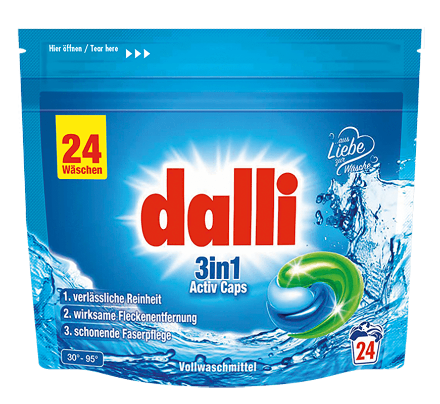 Produkt DALLI Kapsułki do prania Kapsułki do prania DALLI 3in1 Activ Caps 24 szt 027106