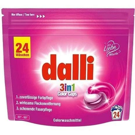 Produkt DALLI Kapsułki do prania Kapsułki do prania DALLI 3in1 Color Caps 24 szt 027105