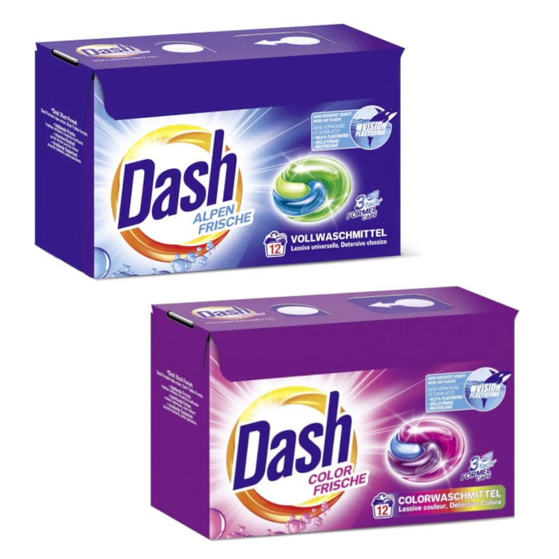 Produkt DASH Kapsułki do prania Kapsułki do prania DASH 3in1 białe kolor 2x 12 szt Z00144