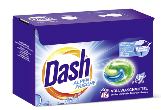 Produkt DASH Kapsułki do prania Kapsułki do prania DASH Alpen Frische 3in1 12 szt 025861