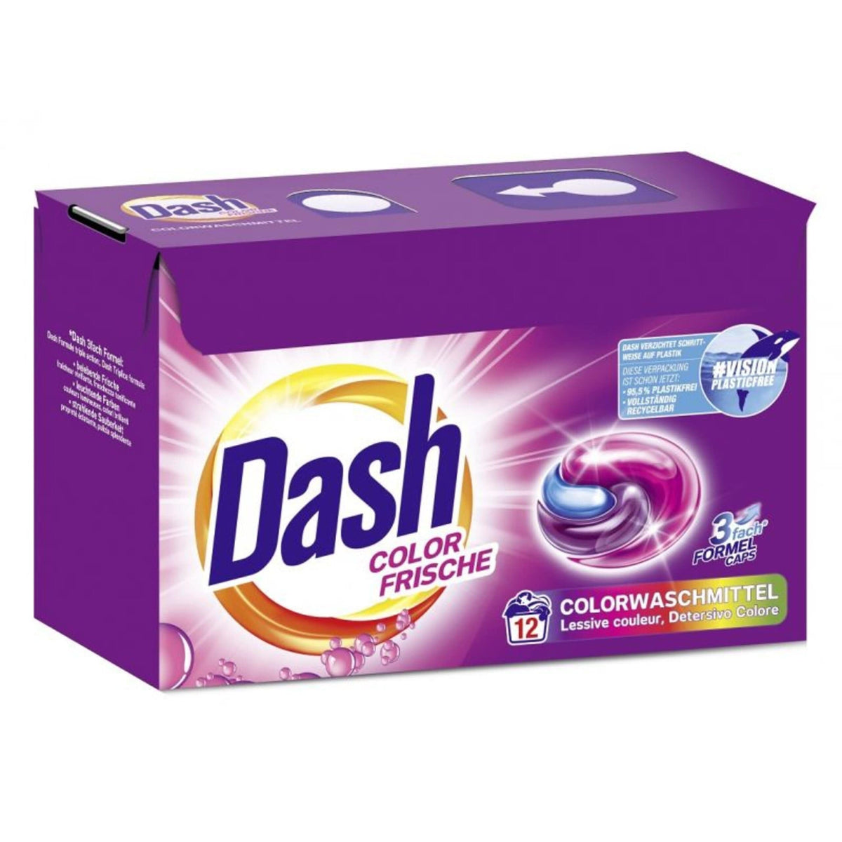 Produkt DASH Kapsułki do prania Kapsułki do prania DASH Color Frische 3in1 12 szt 025860