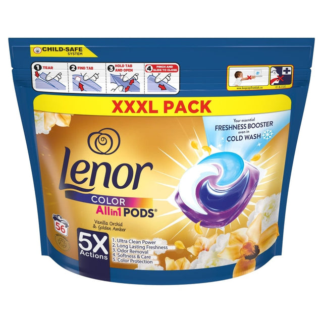 LENOR Kapsułki do prania Kapsułki do prania LENOR All-in-1 PODS Color 56 szt