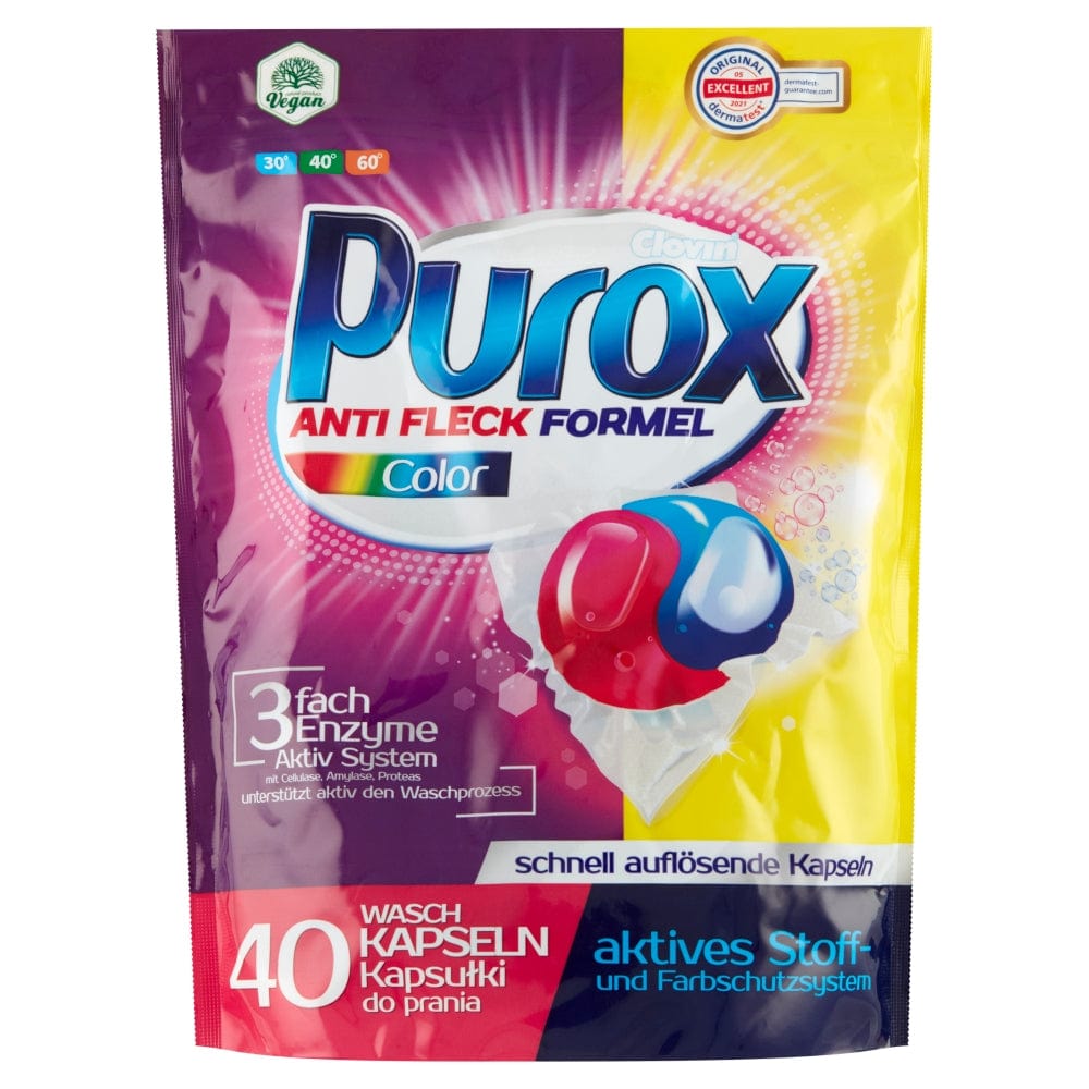 Produkt PUROX Kapsułki do prania Kapsułki do prania PUROX Duo Caps Color 40szt 031831