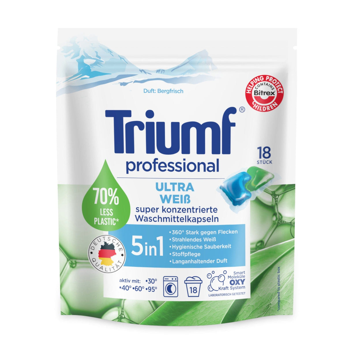 Produkt TRIUMF Kapsułki do prania Kapsułki do prania TRIUMF Ultra Weiss 18 szt 029379