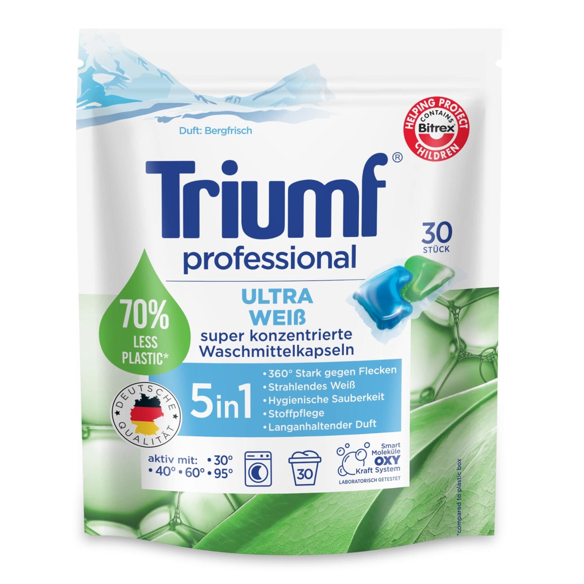 Produkt TRIUMF Kapsułki do prania Kapsułki do prania TRIUMF Ultra Weiss 30 szt S02105