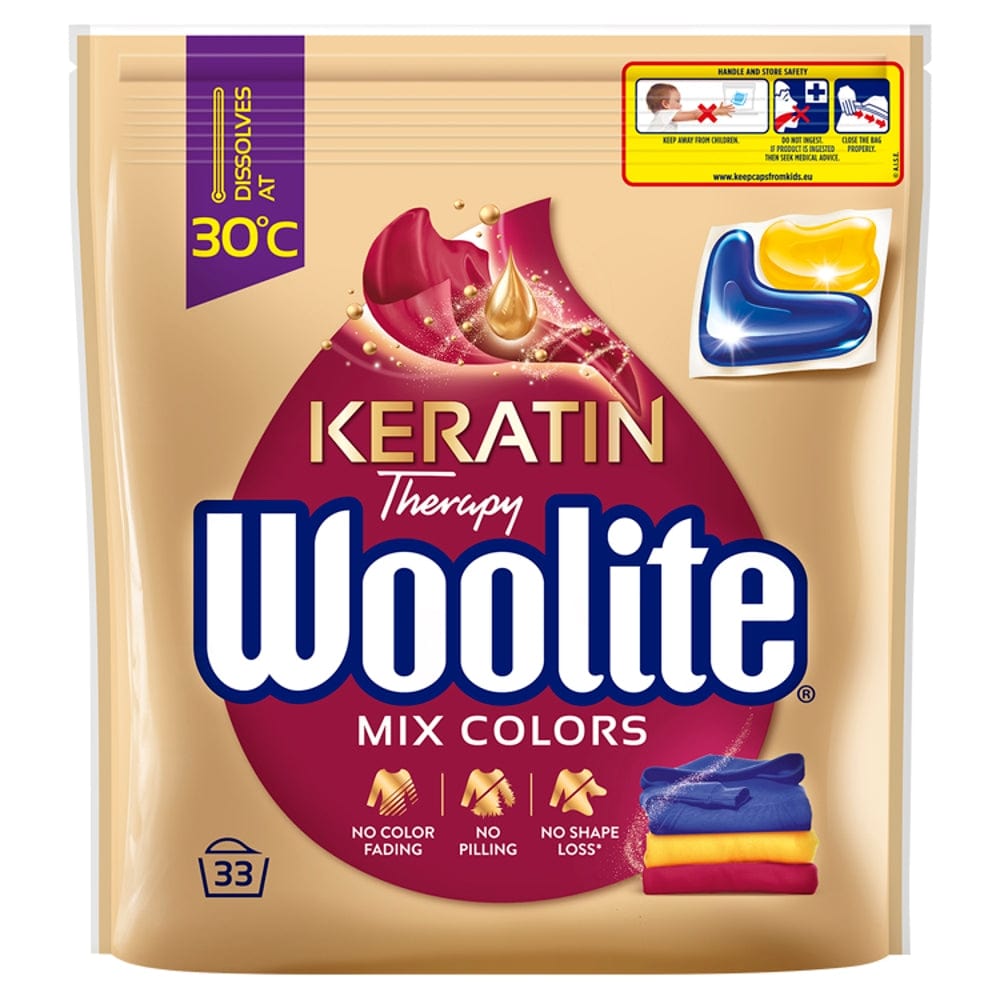 Produkt WOOLITE Kapsułki do prania Kapsułki do prania WOOLITE Colors do kolorów z keratyną 33szt 001818