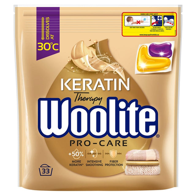 Produkt WOOLITE Kapsułki do prania Kapsułki do prania WOOLITE Pro-Care uniwersalne z keratyną 33szt 001819