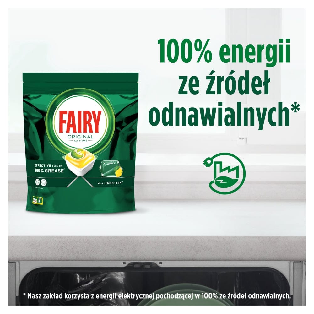 Produkt FAIRY Kapsułki do zmywarki FAIRY Original All In One Cytryna 100 szt S02163