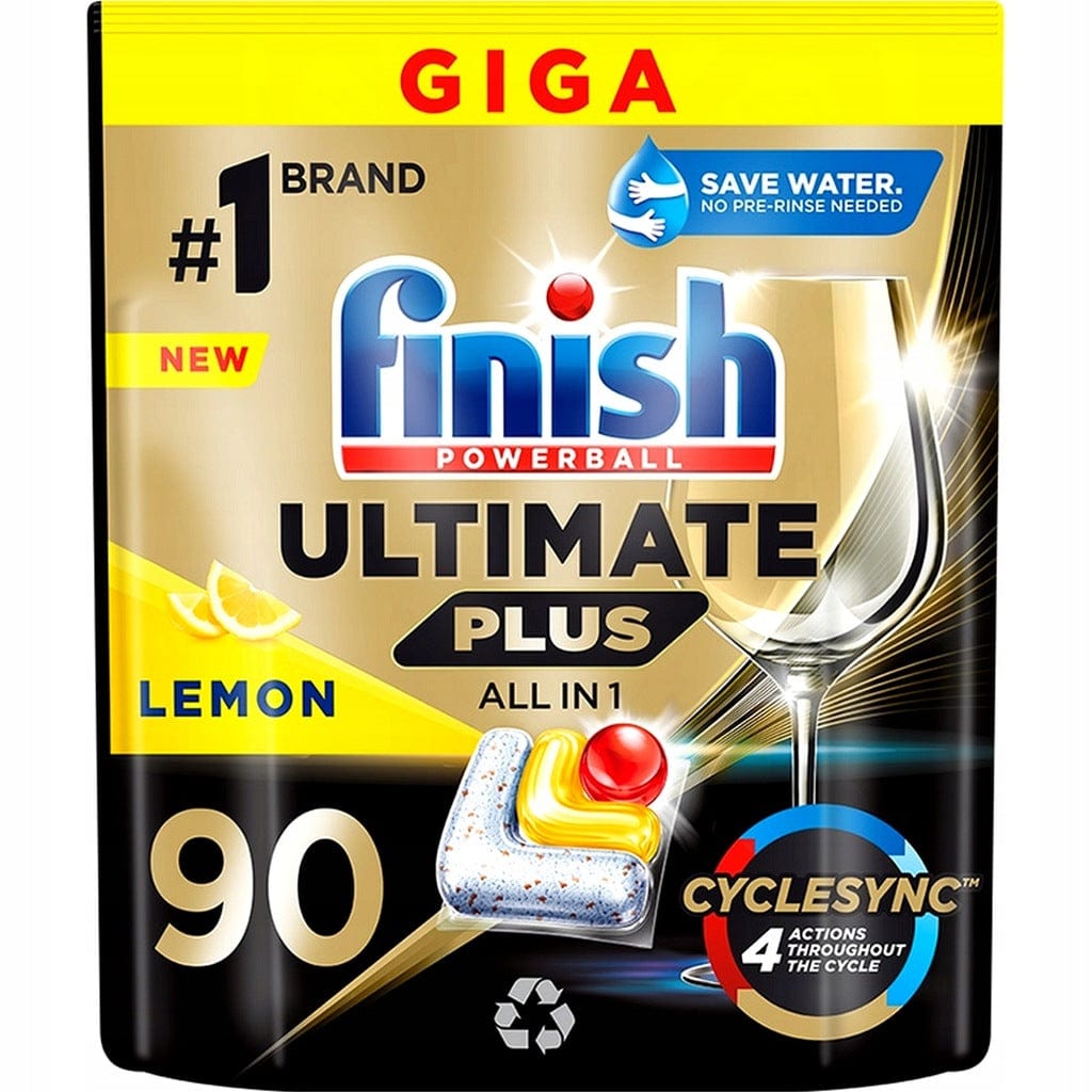 Produkt FINISH Kapsułki do zmywarki FINISH 90szt Ultimate Plus All in 1 Tabs Lemon 001798