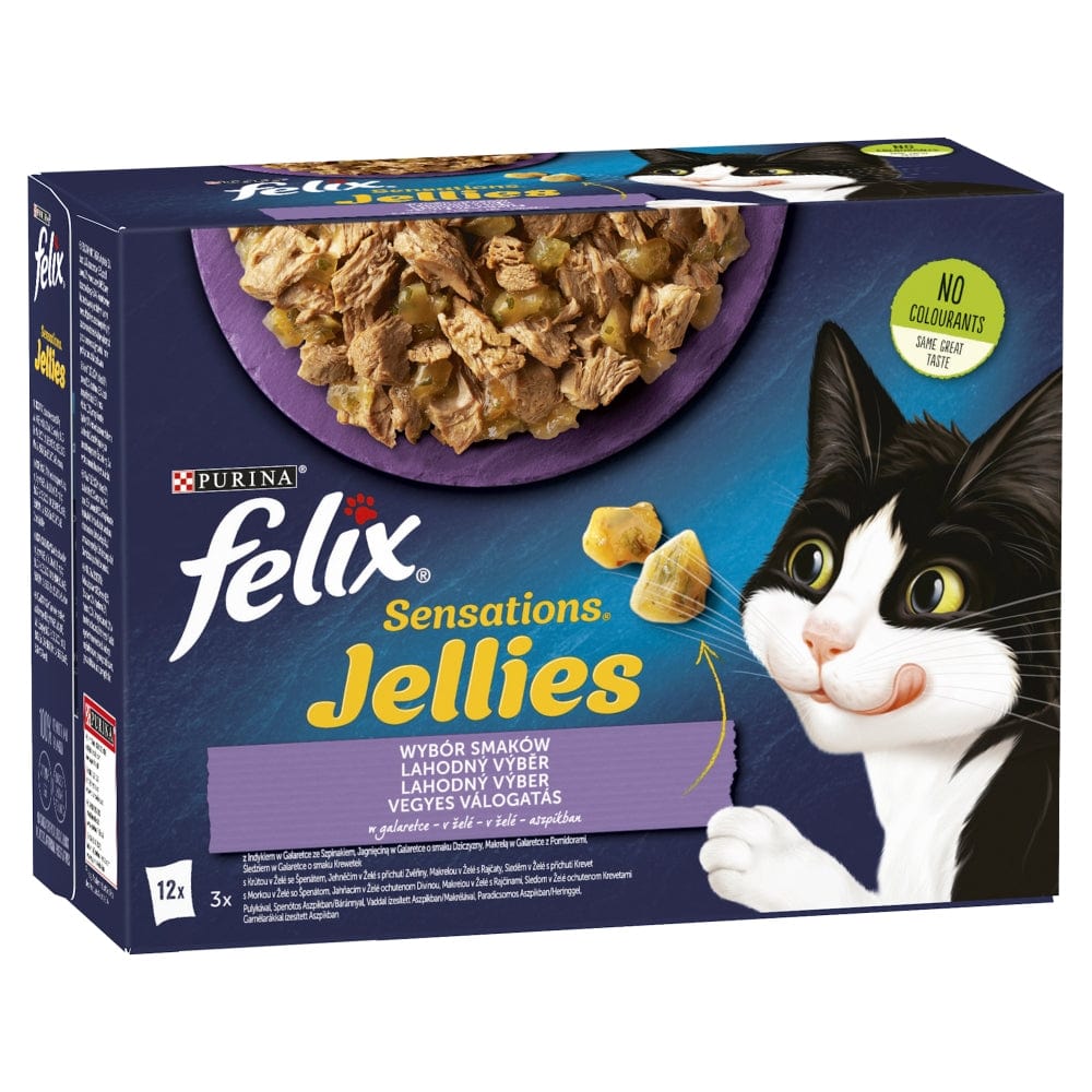 Produkt FELIX Karma mokra dla kota FELIX Sensations Jellies Wybór smaków 12x 85g 000921