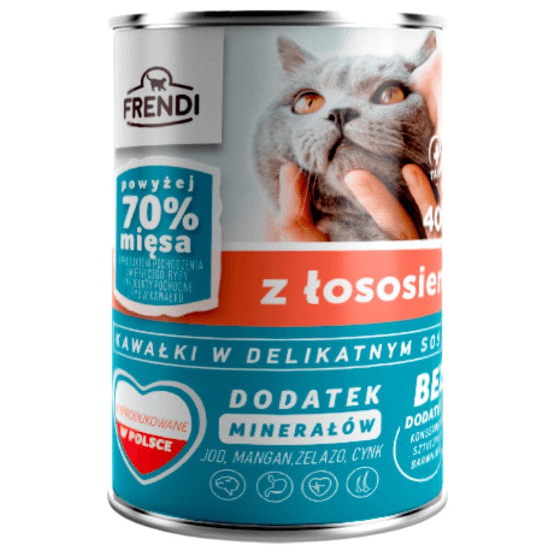 Produkt FRENDI Karma mokra dla kota FRENDI w sosie z łososiem 400 g 031553