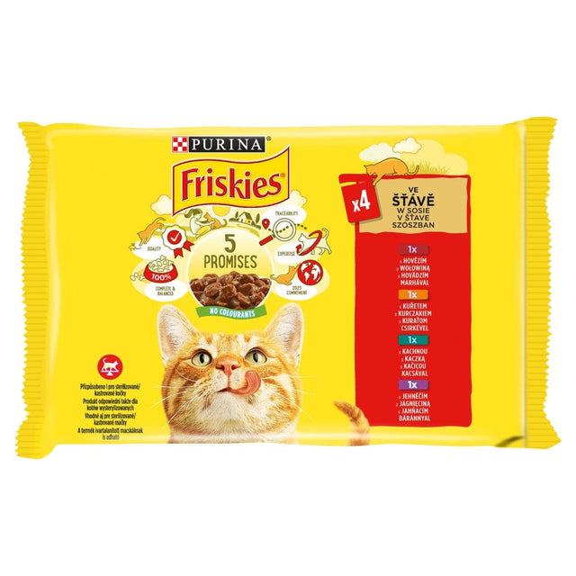 Produkt Friskies Karma mokra dla kota FRISKIES Mix smaków w sosie (4 x 85 g) 340 g 000907