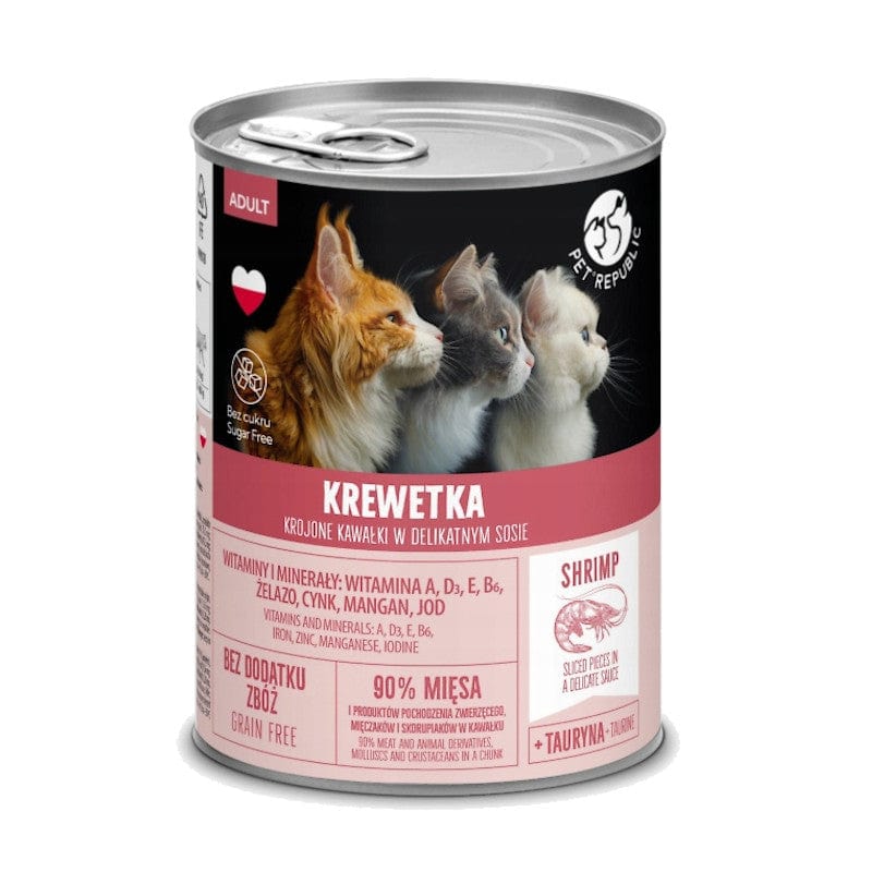 Produkt PET REPUBLIC Karma mokra dla kota PET REPUBLIC krewetka 400 g 045267