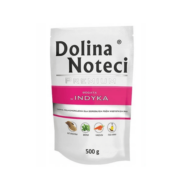 Produkt DOLINA NOTECI Karma mokra dla psa DOLINA NOTECI Premium Bogata w indyka 500 g 039555