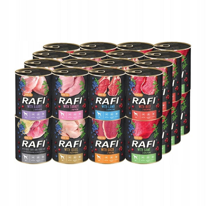 Produkt RAFI Karma mokra dla psa Dolina Noteci RAFI MIX 30x 800 g Z00076