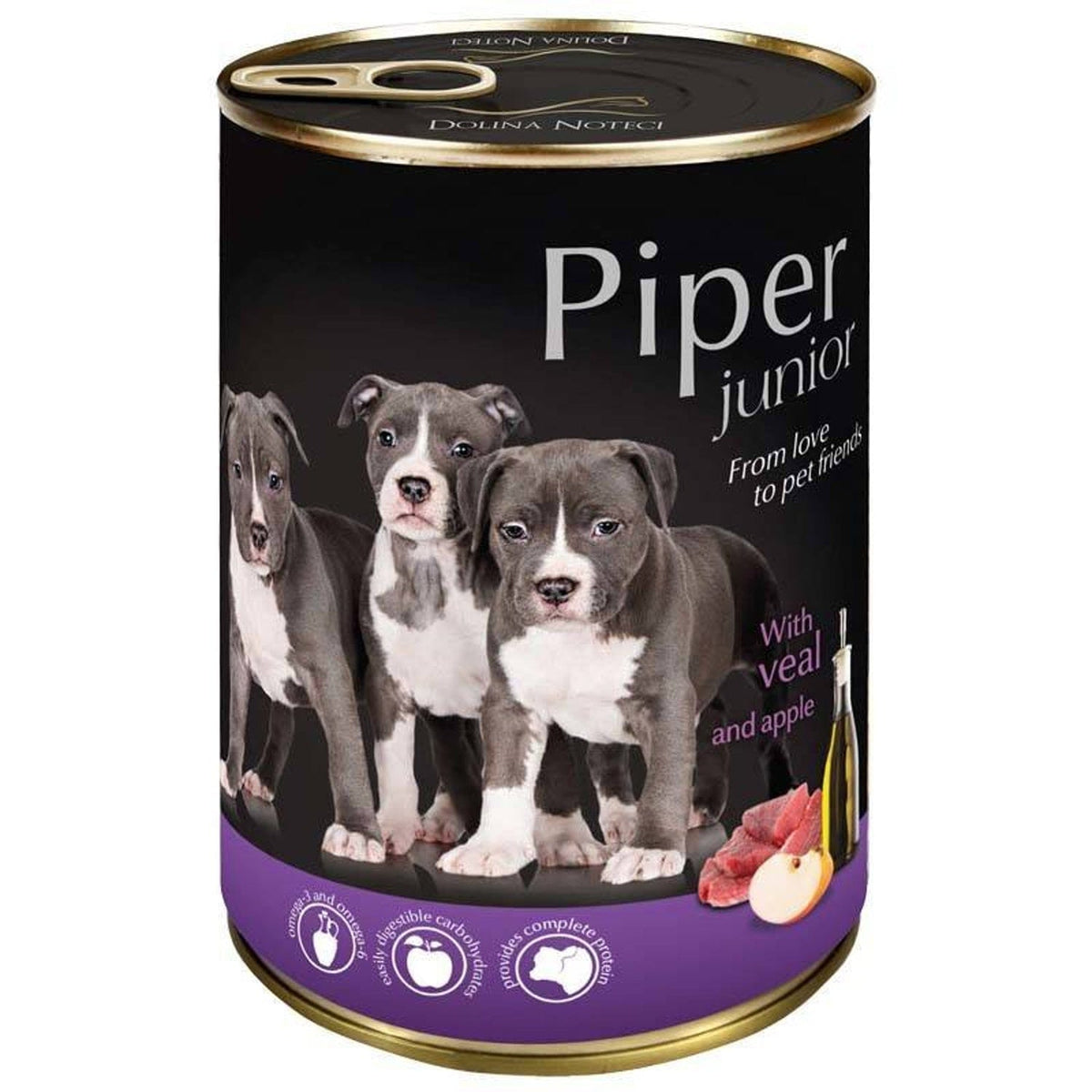 Produkt PIPER Karma mokra dla psa PIPER JUNIOR z cielęciną i jabłkiem 400g S00338
