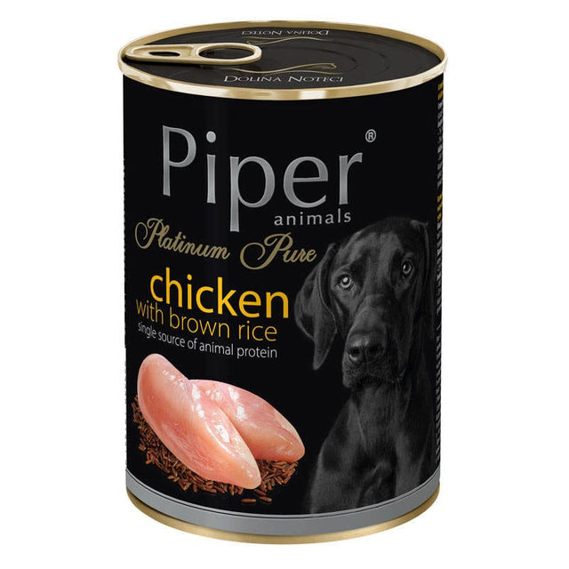 Produkt PIPER Karma mokra dla psa PIPER Platinum Pure Monobiałkowa kurczak z ryżem 400 g 045244