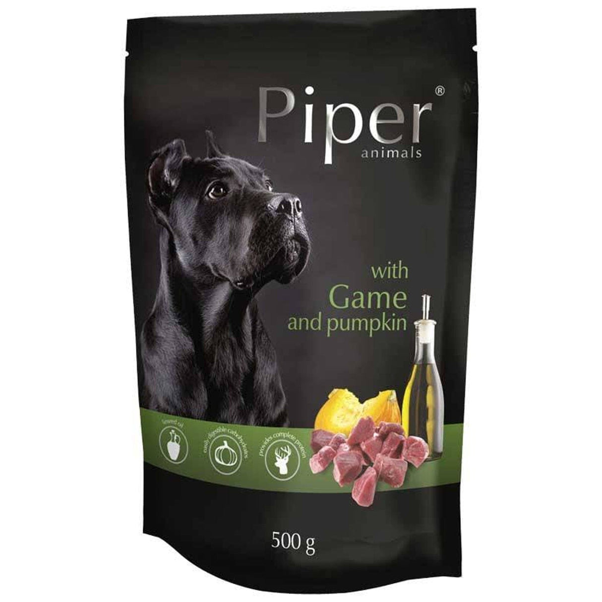 Produkt PIPER Karma mokra dla psa PIPER z dziczyzną i dynią 500g 038994