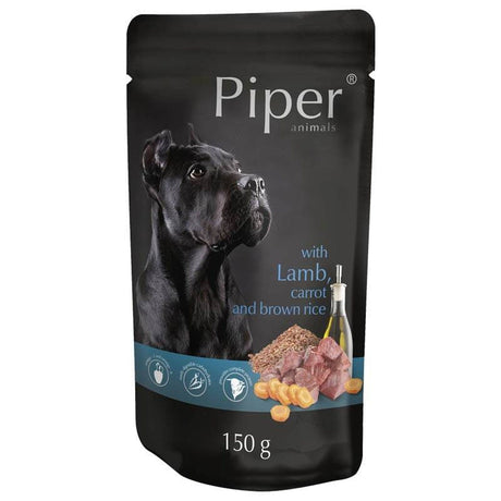 Produkt PIPER Karma mokra dla psa PIPER z jagnięciną marchwią i brązowym ryżem 150g 045247