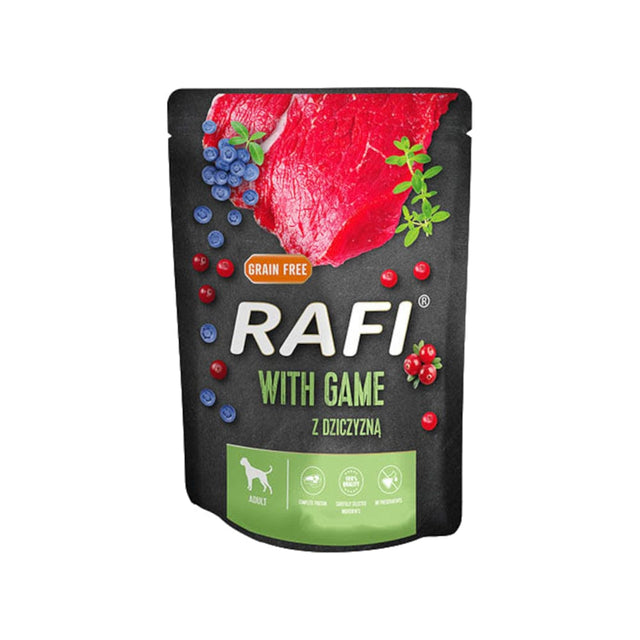 Produkt RAFI Karma mokra dla psa RAFI z dziczyzną 300 g S00444