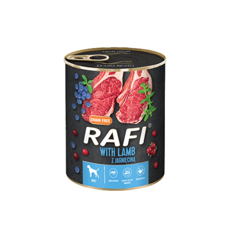 Produkt RAFI Karma mokra dla psa RAFI z jagnięciną borówką żurawiną 800 g S00425