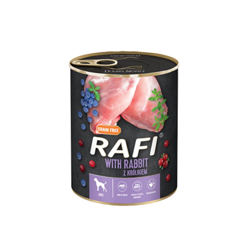 Produkt RAFI Karma mokra dla psa RAFI z królikiem borówką żurawiną 800 g S00427