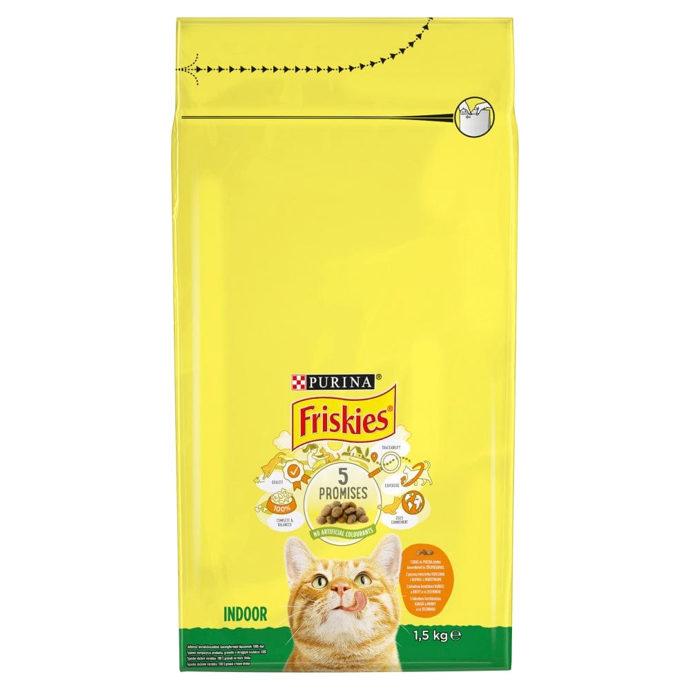 Produkt Friskies Karma sucha dla kota Purina FRISKIES Indoor Kurczak indyk i warzywa 1,5 kg 000934