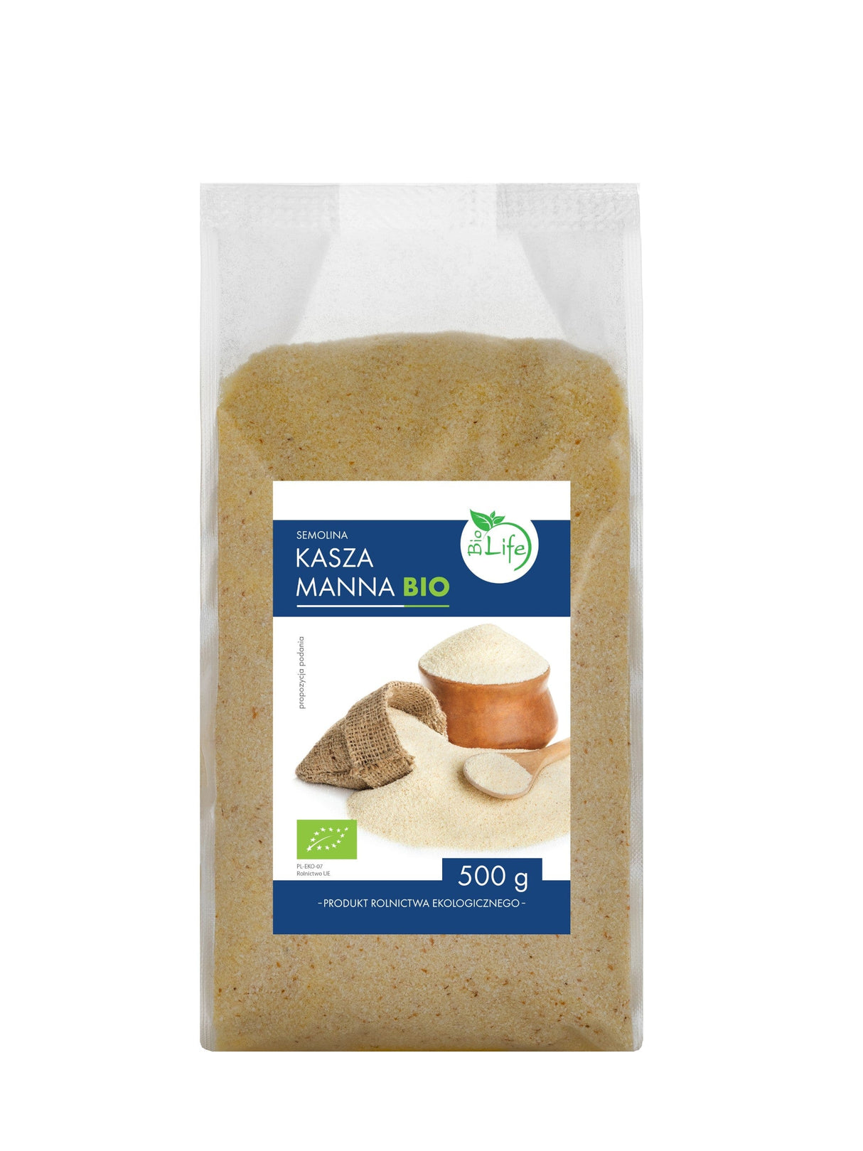 Produkt BIOLIFE Kasza Kasza manna BIOLIFE ekologiczna BIO 500g 052343