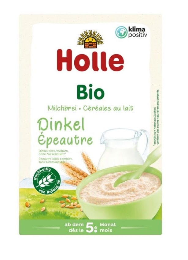 Produkt HOLLE (żywność dla niemowląt) KASZKA MLECZNO - ORKISZOWA BEZ DODATKU CUKRÓW OD 5 MIESIĄCA BIO 250 g - HOLLE 7640104950134