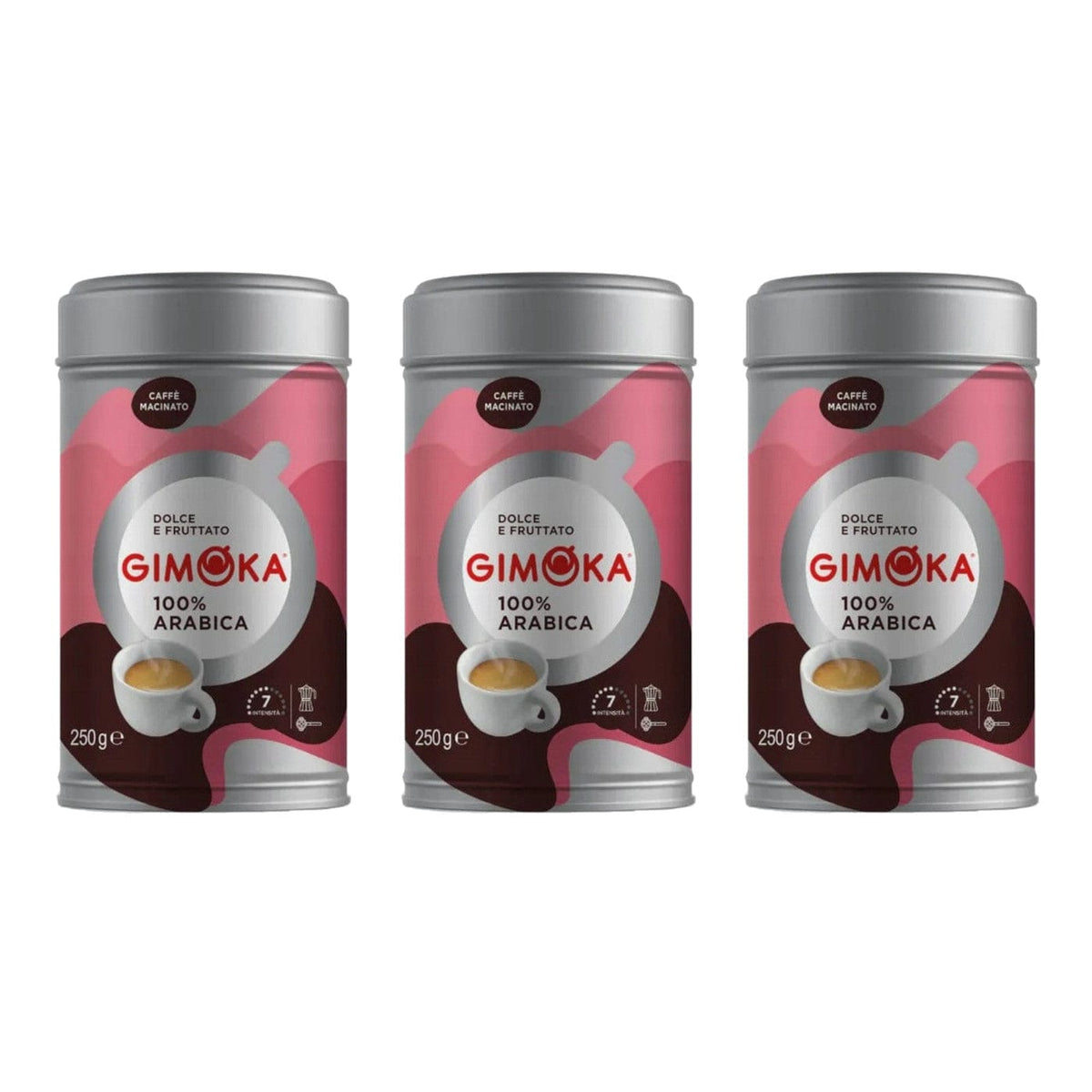 Produkt GIMOKA Kawa mielona 3x Kawa mielona GIMOKA 100% Arabica 250 g K_100063_3