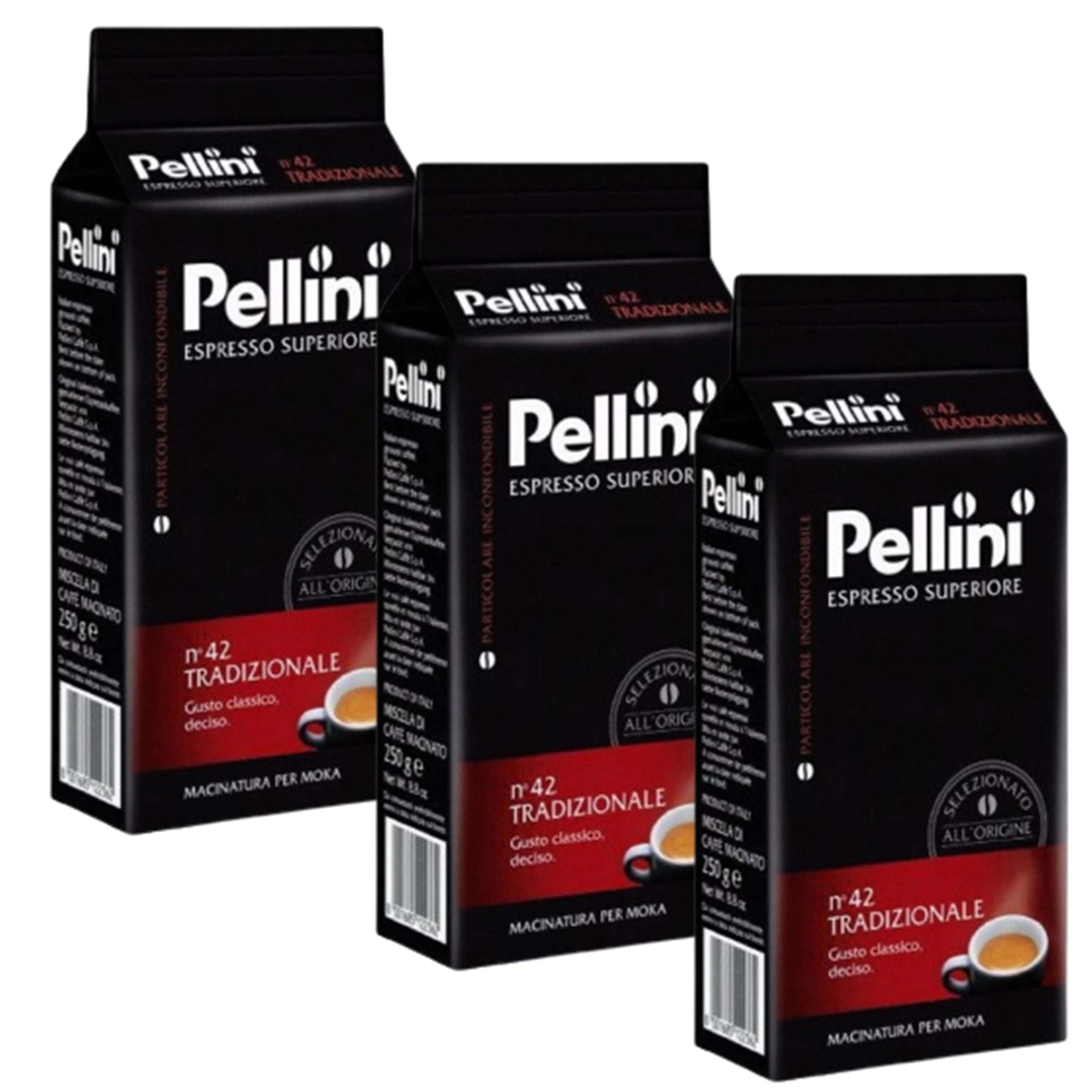 Produkt PELLINI Kawa mielona 3x Kawa mielona PELLINI espresso n'42 Tradizionale 250g K_S00151_3