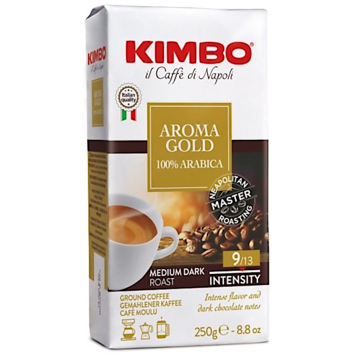 Produkt KIMBO Kawa mielona 4x Kawa mielona KIMBO Aroma Gold 250 g K_S00105_4