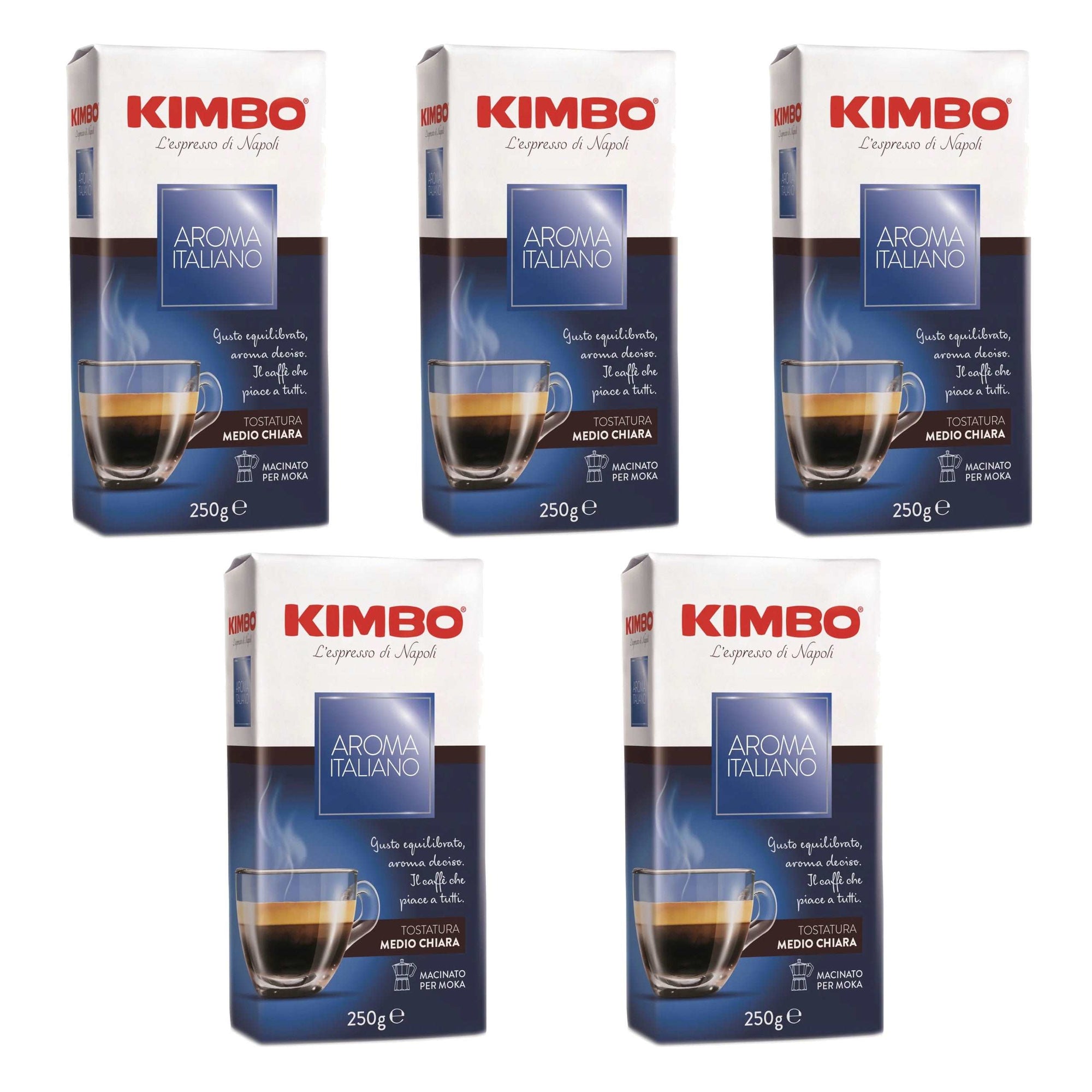 Produkt KIMBO Kawa mielona 5x Kawa mielona KIMBO Aroma Italiano 250 g K_100097_5