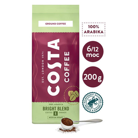 Produkt COSTA COFFEE Kawa mielona Kawa mielona COSTA COFFEE Bright Blend 200 g 027382