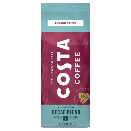 Produkt COSTA COFFEE Kawa mielona Kawa mielona COSTA COFFEE Decaf Blend bezkofeinowa 200g 000435