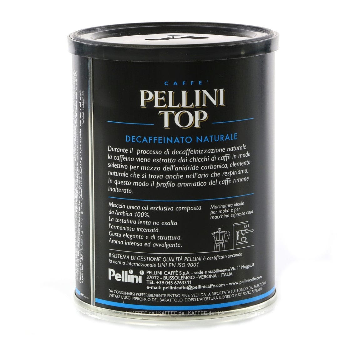 Produkt PELLINI Kawa mielona Top Decaf bezkofeinowa Kawa mielona 250g 001648