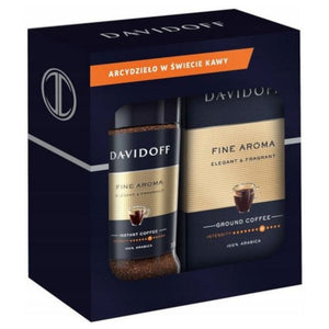 Produkt DAVIDOFF Kawa mielona Zestaw Kawa mielona i rozpuszczalna DAVIDOFF Fine Aroma 250g + 100g 002104