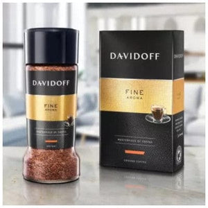 Produkt DAVIDOFF Kawa mielona Zestaw Kawa mielona i rozpuszczalna DAVIDOFF Fine Aroma 250g + 100g 002104