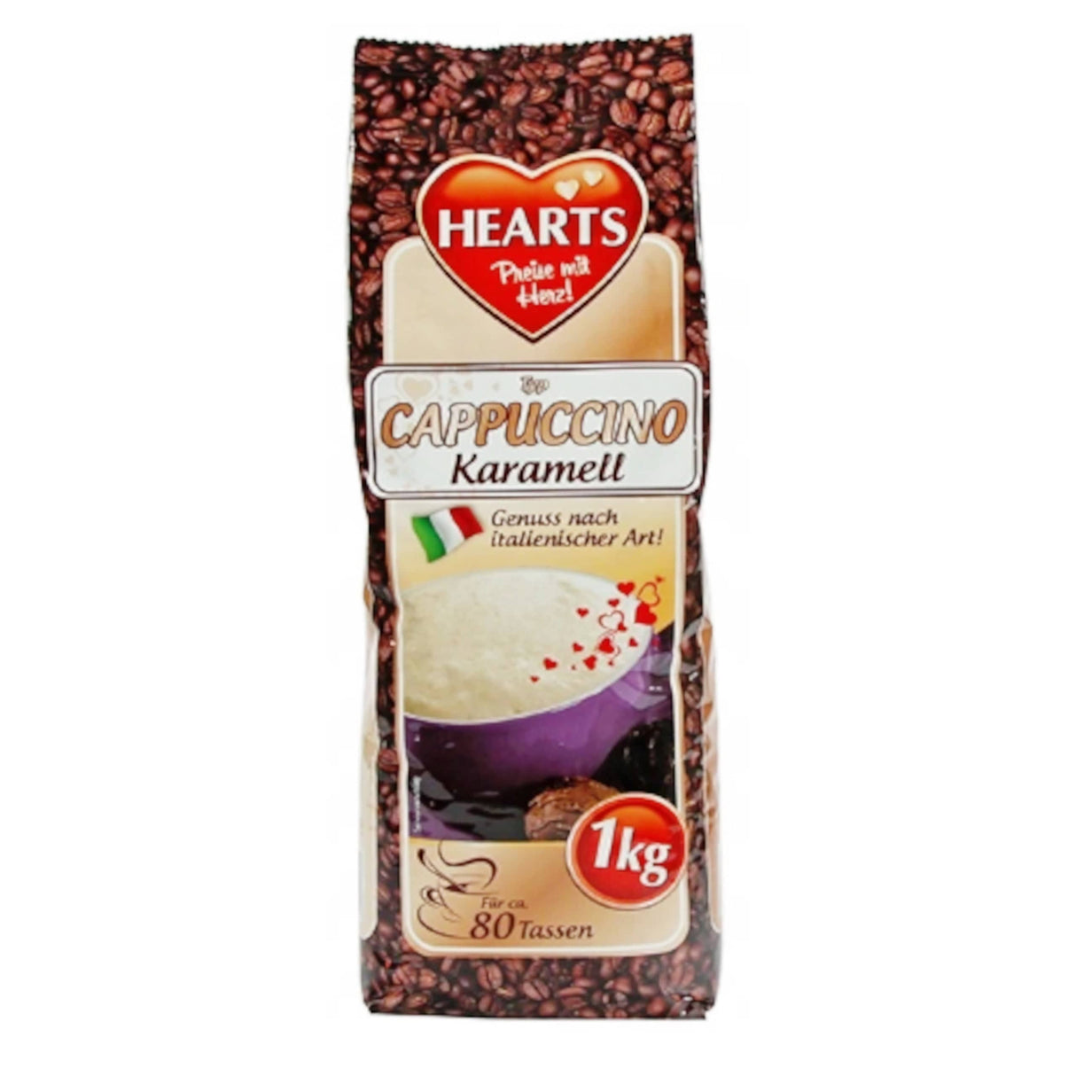 Produkt HEARTS Kawa rozpuszczalna Cappuccino Karmelowa Kawa rozpuszczalna 1kg 026989