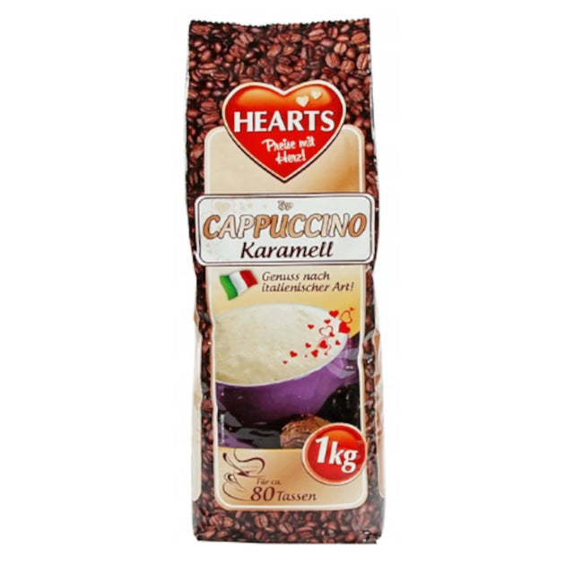 Produkt HEARTS Kawa rozpuszczalna Cappuccino Karmelowa Kawa rozpuszczalna 1kg 026989