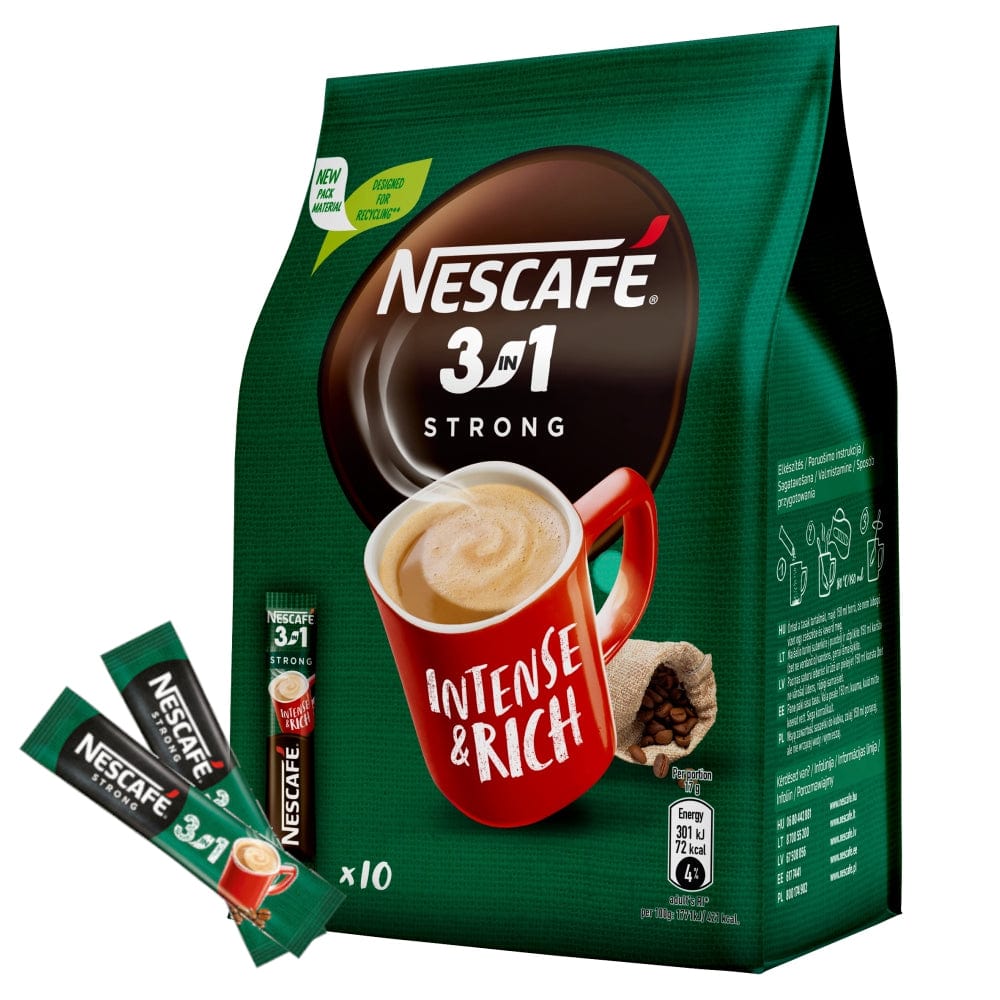 Produkt NESCAFE Kawa rozpuszczalna Strong 3in1 Kawa rozpuszczalna 10x17g 022542